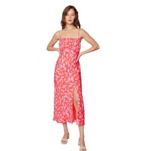 Lost + Wander maxi dress red pink